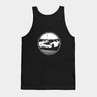 MITSUBISHI ECLIPSE D30 Black 'N White 4 (Black Version) Tank Top